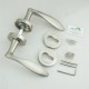 European front entrance door Lever Brush Nickel israel door handle Aluminium set Industrial Door Handle Lock